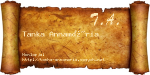 Tanka Annamária névjegykártya
